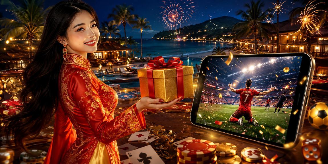 Người phụ nữ áo dài chơi bài tại Phú Quốc – không khí giải trí nghỉ dưỡng