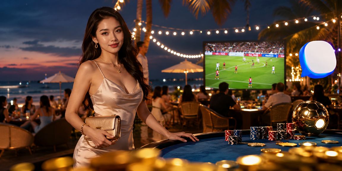 Người dùng tại bãi biển Phú Quốc đặt cược bóng đá trên điện thoại Android với ứng dụng 818